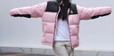 駱駝火山羽絨服2.0男【王俊凱同款】王者凱甲2.0情侶外套冬城市輕戶外 蓮霧粉/暗夜黑，男女同款 L 曬單實拍圖