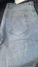 牛仔短褲男士夏季薄款冰絲2025新款潮牌寬松直筒5分休閑五分中褲 淺藍色【單條裝】 31 曬單實(shí)拍圖