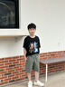 FILAKIDSx原田治聯(lián)名系列斐樂(lè)兒童童裝短褲2025年夏新工裝五分褲 石磨綠-GN 140 曬單實(shí)拍圖
