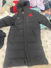 李寧加厚中長(cháng)款過(guò)膝羽絨服男女情侶款保暖防潑水寬松鴨絨AYMV657 曬單實(shí)拍圖