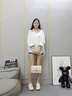 狄梵普女士包包女包2025新款斜挎小方包生日七夕情人節(jié)禮物送女友送老婆 白色【禮盒裝】 曬單實(shí)拍圖