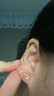 六桂福珠寶七夕禮物黃金耳釘 皇冠 足金耳釘耳飾女 BE0626 約1.2g 曬單實(shí)拍圖
