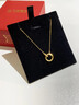 中國黃金（CHINA GOLD）莫比烏斯環(huán)18K黃金項鏈女士托帕石套鏈元旦跨新年禮物送女友 曬單實(shí)拍圖
