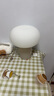 宜家（IKEA）DEJSA德薩臺燈米黃色玻璃圓形可愛溫馨現(xiàn)代簡約北歐風 米黃色乳白色臺燈(燈泡另購) 曬單實拍圖