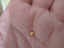 吾皇老金黃金小金珠足金999古法DIY配件散珠金珠轉(zhuǎn)運(yùn)珠送禮佳品 約0.03g 曬單實(shí)拍圖