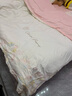 雅鹿全棉床上用品四件套純棉100%裸睡輕奢床單刺繡被套床笠款高級套件 花枝語(yǔ)-白+粉【高端刺繡】 床單款 1.8m四件套【被套200x230】 曬單實(shí)拍圖