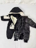 G.DUCKKIDS嬰兒連體羽絨服新生冬季外出保暖抱衣男女寶寶冬裝衣服加厚爬服 黑色 66 cm 曬單實(shí)拍圖