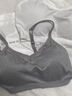 淺物少女純棉內(nèi)衣女學(xué)生高中18-19歲無鋼圈薄款運動吊帶背心文胸 黑+白+灰 L 建議90-110斤 曬單實拍圖
