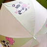 天堂 防紫外線晴雨傘直桿 安全加固兒童卡通晴雨兩用傘 嫩綠 曬單實(shí)拍圖