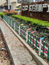 pvc塑鋼草坪護欄花園圍欄市政綠化帶隔離柵欄戶(hù)外欄桿菜園籬笆欄 【特厚款】0.4米高*3米寬 曬單實(shí)拍圖