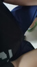 特步（XTEP）兒童童裝男女童大字體印花梭織七分褲 純正黑 170 曬單實(shí)拍圖
