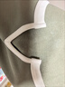 蕉內(nèi)（Bananain）熱皮501++女士打底衫保暖內(nèi)搭洋氣莫代爾可外穿上衣長袖T恤25秋冬 【U領(lǐng)】燕麥奶暗影綠拼色 M 曬單實(shí)拍圖
