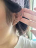 兩世歡S999足銀星月耳釘女士小眾設計擰扣兒童養耳洞免摘純銀耳骨釘耳飾 S999銀星月耳釘一對【普通耳堵】 曬單實(shí)拍圖