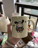 馬克杯高顏值ins風(fēng)陶瓷杯卡通咖啡杯辦公室家用早餐喝水杯子可愛 飛機(jī)狗狗陶瓷杯 曬單實(shí)拍圖