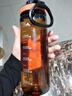 貝瑟斯水杯運動(dòng)水杯塑料杯 夏季水杯健身便攜杯子直飲杯黑色杯子750ml 曬單實(shí)拍圖