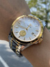 歐品客十大名表手表男士全自動(dòng)機械表防水足金浮雕腕表老公男友生日禮物 【升級版真金999】一帆風(fēng)順間金 3226 曬單實(shí)拍圖