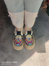 娟的絹 刺繡民族風(fēng)女鞋復(fù)古手工布鞋亞麻透氣一腳蹬懶人女單鞋繡花布鞋 黑色 38 曬單實(shí)拍圖