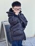 齊齊熊（ciciibear）【鵝絨服】男童鵝絨羽絨服寶寶冬季外套兒童中長(cháng)款加厚保暖 黑曜色-蓄熱鵝絨 清潔度1000+ 100 【充絨量84g，97-105】 曬單實(shí)拍圖