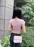 Ehangy輕奢包包女款2025年斜挎女包單肩腋下鏈條小方包七夕情人節(jié)送女友 糖果粉 曬單實拍圖