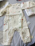英氏（YEEHOO）嬰兒衣服新生兒衣服嬰兒連體衣3-6個月5A抗菌乳木果潤膚衣 曬單實拍圖