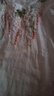 文藝復古雙層苧麻刺繡襯衫女夏季新款媽媽寬松優(yōu)雅氣質(zhì)七分袖上衣 M-339白色 L 建議105-120斤 曬單實拍圖
