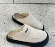 FILA 斐樂官方女鞋SMILA摩登拖鞋2025夏季新款元?dú)馔闲蓍e勃肯鞋 糙米黃-BR 39 曬單實(shí)拍圖