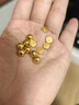 賽菲爾足金999.9十二生肖蛇金豆黃金投資金塊生肖金條 生肖羊 約1克 曬單實拍圖