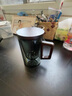 天喜（TIANXI）觀山茶水分離杯玻璃高顏值辦公室泡茶杯子耐高溫過濾喝水茶道杯 【觀山泡茶杯】青灰木把-500ml 曬單實拍圖