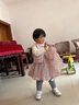 班喜迪女童連衣裙秋裝2025新款寶寶公主裙國風(fēng)套裝兒童裙子周歲禮服春秋 曬單實(shí)拍圖