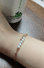 明牌珠寶 櫻花珠-至美一刻 18K金彩金玫瑰金珍珠手鏈女CSK0083定價(jià) 18K金手鏈 約0.65-0.70克 曬單實(shí)拍圖