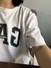 Gap男女裝2025春季新款純棉字母印花logo短袖T恤上衣美版797924 白色 S 美碼 M亞洲碼175/92A 曬單實(shí)拍圖