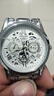 (0.01)2025新款機芯全自動(dòng)非機械表男防水夜光精鋼鏤空男士手表 光明銀帶白面 曬單實(shí)拍圖