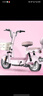 愛(ài)瑪電動(dòng)自行車Q豆80KM續(xù)航鉛酸電池簡(jiǎn)易電瓶車雙人踏板車 露霜粉 曬單實(shí)拍圖