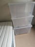 宜家（IKEA）SAMLA薩姆拉高透明收納箱塑料書籍衣服玩具整理收納神器 有蓋130公升 曬單實拍圖