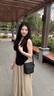 viney羊皮編織包包女包品牌斜挎包水桶包生日禮物送女友老婆 【黑色】高級感實(shí)用單肩包 輕奢時(shí)尚百搭休閑手提包 曬單實(shí)拍圖