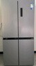 美的（Midea）慧鮮480升雙變頻一級(jí)能效十字四開(kāi)門雙開(kāi)對(duì)開(kāi)門超薄家用471姐妹款電冰箱風(fēng)冷大容量國(guó)家補(bǔ)貼20% BCD-480WSPZM(E) 曬單實(shí)拍圖
