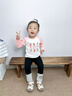巴帝巴帝秋季新款嬰幼兒女童打底褲高彈保暖可外穿 黑色  小熊寶貝 110 曬單實(shí)拍圖