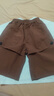 左西男童工裝短褲夏季輕薄透氣兒童中褲2025新款男孩褲子潮 橘色 160 曬單實(shí)拍圖