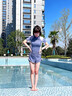 羽克泳衣女款2025新款保守分體微胖女孩遮肚顯瘦高級感大碼女士游泳衣 香芋紫【潮流新款 現貨速發(fā)】 XL 【建議體重110—125斤】 曬單實(shí)拍圖