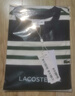 LACOSTE法國鱷魚男裝時尚百搭撞色條紋休閑圓領短袖T恤|TH3774 291/墨綠+白 L 5 曬單實拍圖