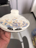 歐麗家 琺瑯搪瓷杯大容量搪瓷缸子加厚搪瓷杯帶蓋琺瑯杯加熱老式鐵瓷杯 12cm新-藍海浪 1200ml 1只 曬單實(shí)拍圖