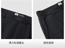 比音勒芬（Biemlfdlkk）【冷感科技面料】男士輕商務(wù)休閑通勤百搭舒適簡約透氣涼感休閑褲 59黑灰 35 曬單實(shí)拍圖