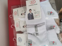 浪莎（LangSha）襪子男春夏季100%純棉中筒襪抗菌防臭吸汗運(yùn)動(dòng)襪全棉男士襪子夏天 白紅2白藍(lán)2白灰2 共 6雙 均碼 適合【38-44碼】 曬單實(shí)拍圖
