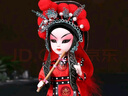 偉龍京劇人偶中國風(fēng)特色禮物送老外出國北京文創(chuàng)紀念品絹人娃娃桌擺件 穆桂英（禮盒+禮袋）國粹 京 曬單實拍圖