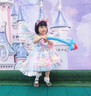迪士尼（Disney）童裝洛麗塔公主裙女童裙子夏季七彩甜美風生日禮服吊帶裙兒童蓬蓬 小馬寶莉裙子+項鏈+裙撐 100 建議2~3歲（ 90-100cm） 曬單實拍圖