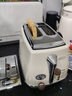 德龍（Delonghi）【國(guó)家補(bǔ)貼】面包機(jī) 復(fù)古家用小型吐司機(jī)烤面包片 加熱解凍三明治早餐多士爐 CTO2003.VBG 奶油白 曬單實(shí)拍圖
