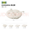 宜家（IKEA）KUDDARNA庫達那椅墊圓形坐墊瑜伽圓板凳墊子秋千吊椅墊 戶(hù)外淺米灰色35cm 曬單實(shí)拍圖