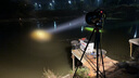 忍冬夜釣燈激光大炮強光氙氣夜釣燈亮誘魚暖黃白光垂釣燈980W 980W+支架+12V200AH+12小時 曬單實拍圖
