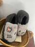 大嘴猴大嘴猴包跟棉拖鞋男款加厚底踩屎感冬天防滑保暖室內居家防滑女士 深灰【抗寒保暖】 42-43 標準碼 曬單實(shí)拍圖