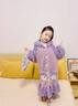 兒童睡衣女孩睡袍秋冬加厚季珊瑚絨大童女童浴袍庫洛米家居服套裝 庫洛米套裝 均碼 建議身高110--120CM 曬單實(shí)拍圖